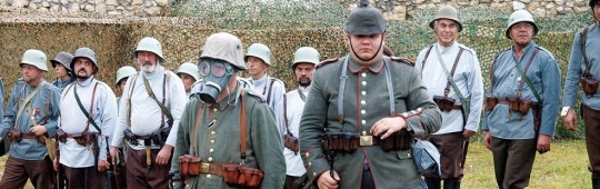 Reconstituire Primul Război Mondial: armata germană. Cetatea Râşnov, 2010